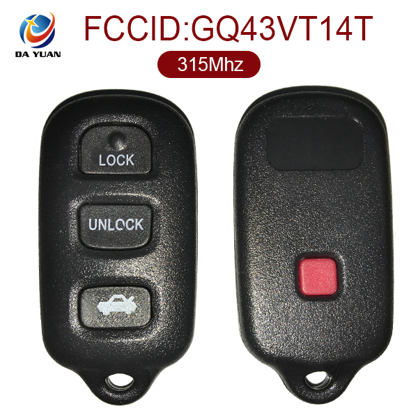 AK007006 for Toyota 3+1 Button Remote Set(USA) 315MHZ FCCID GQ43VT14T