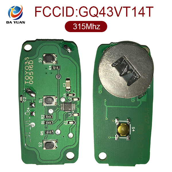 AK007006 for Toyota 3+1 Button Remote Set(USA) 315MHZ FCCID GQ43VT14T