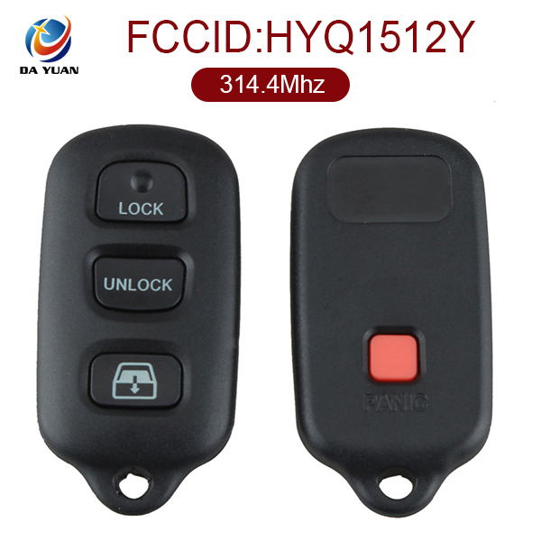 AK007004 for Toyota 3+1 Button Remote control(USA) 314.4MHZ FCC ID HYQ1512Y
