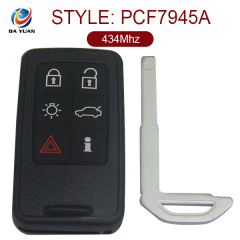 AK050003 for Volvo S60 V60 XC60 S80 Smart Card 5+1 Button 434MHz PCF7945A