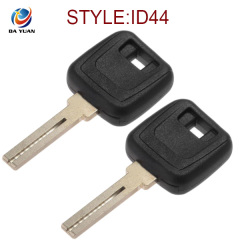 AK050005 New Replacement Uncut Blade Ignition Transponder Chip Key For Volvo C70 S70 With ID44 Chip