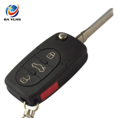 AS008013 FOR Audi 3+1 button battery box Flip remote control key