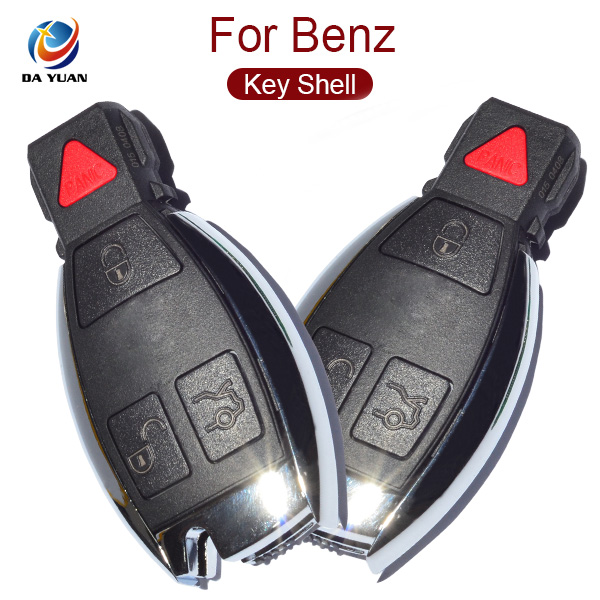 AS002026 High Quality New Updating Shell Keyless Entry Smart Remote Key Case Fob 3+1 Button for Benz