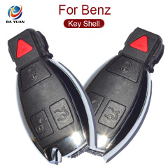 AS002026 High Quality New Updating Shell Keyless Entry Smart Remote Key Case Fob 3+1 Button for Benz