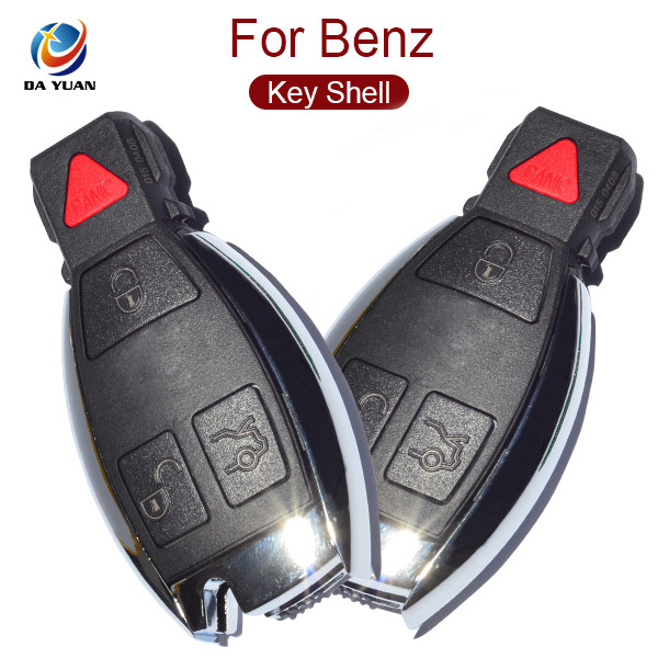 AS002026 High Quality New Updating Shell Keyless Entry Smart Remote Key Case Fob 3+1 Button for Benz