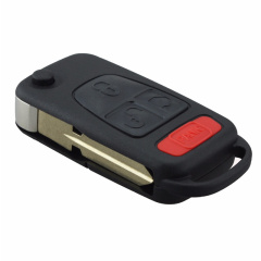 AS002021 3 +1 Button Flip key shell HU39 Blade For MERCEDES BENZ ML320 ML350 ML55 SLK230 AMG
