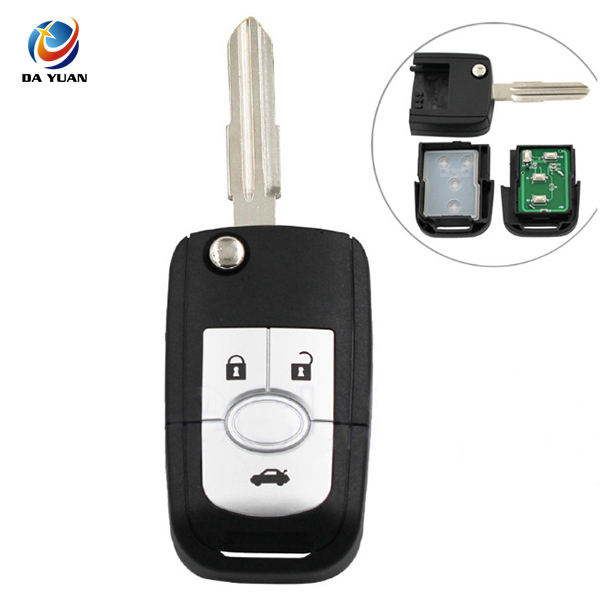 AS013014 Folding flip Remote Key fob 3 Button 315MHZ For Buick Excelle HRV With 4D60 Chip uncut