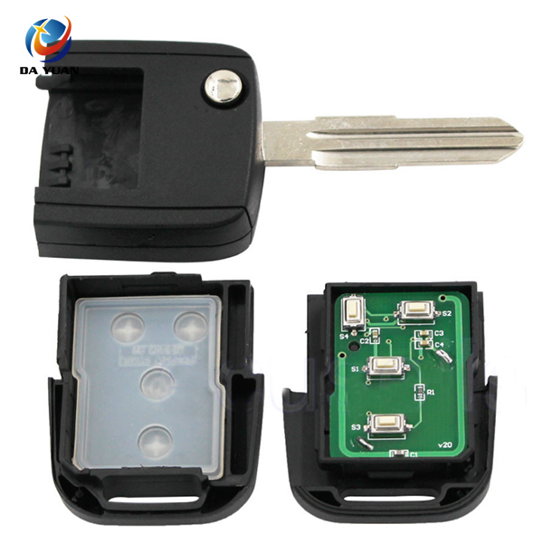 AS013014 Folding flip Remote Key fob 3 Button 315MHZ For Buick Excelle HRV With 4D60 Chip uncut
