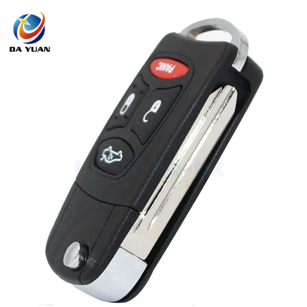 AS015041 Flip Folding Key Shell for CHRYSLER DODGE Durango Jeep Remote Key Case Fob 4 Button