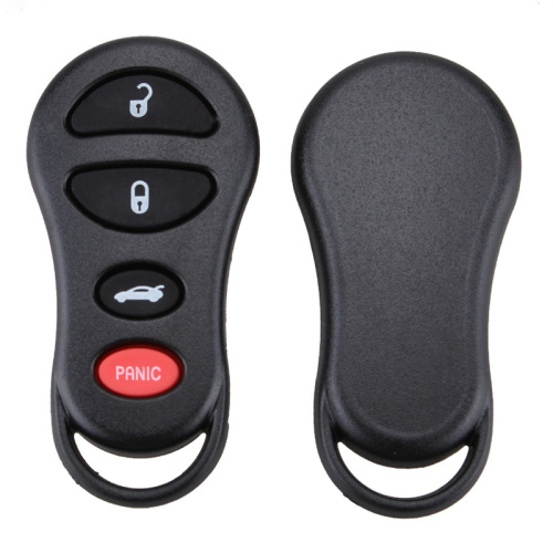AS015004 4 Button Replacement Keyless Entry Remote Key Shell Case Button for Chrysler Dodge Jeep
