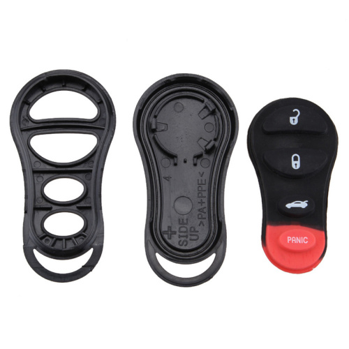 AS015004 4 Button Replacement Keyless Entry Remote Key Shell Case Button for Chrysler Dodge Jeep