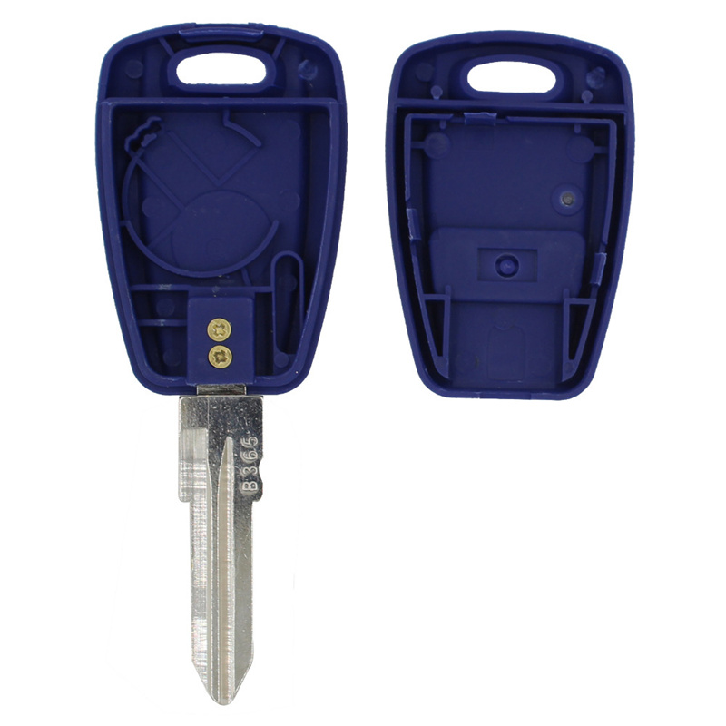 AS017004 New 1 Button Blade Remote Key Case For Fiat Stilo Punto Seicento Fob Blue Blank Car Cover Shell GT15R