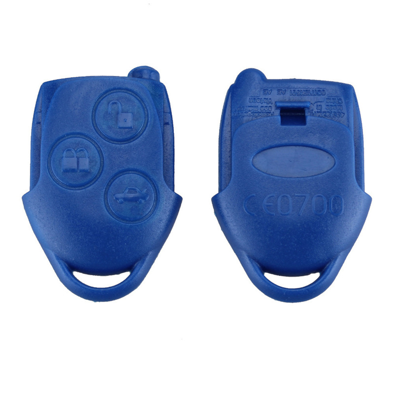 AS018001 Replacement 3 Button Transit Connect Set Remote Key Shell For Ford Blue Case