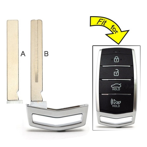 AS020052 for Hyundai Genesis G80 2017 2018 Replacement Smart Prox Emergency Car Key Remote Insert Blade