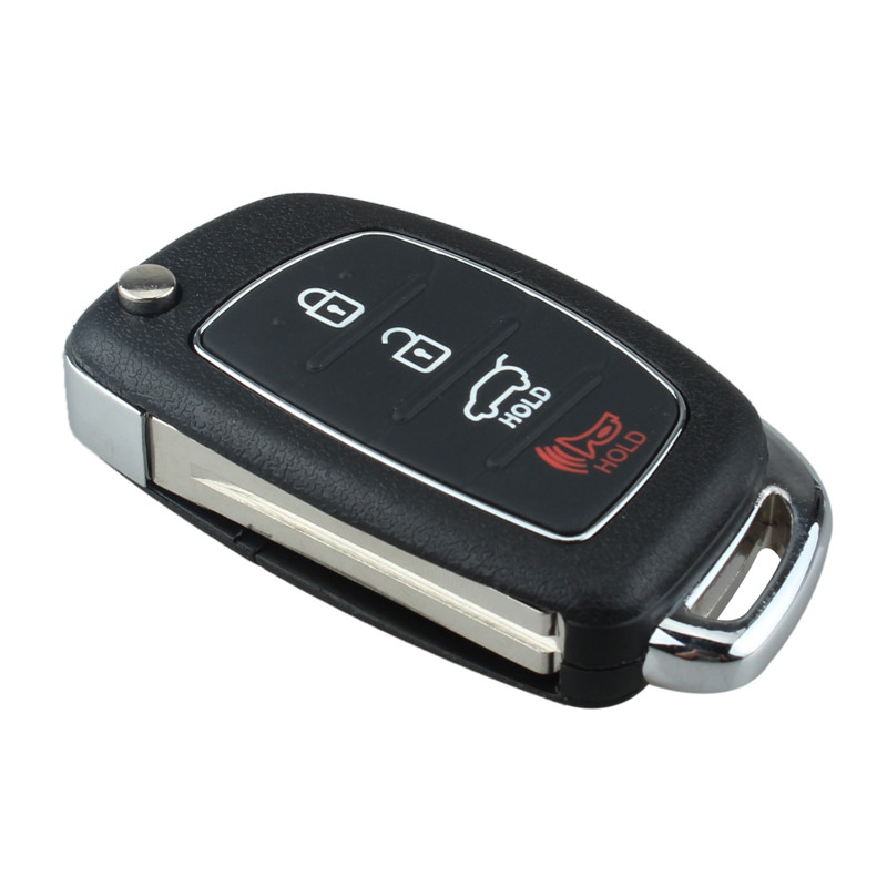 AS020029 for Hyundai 4 Button Remote Fob Key Case + Blade i10 i20 i30 i35 i40 Genesis