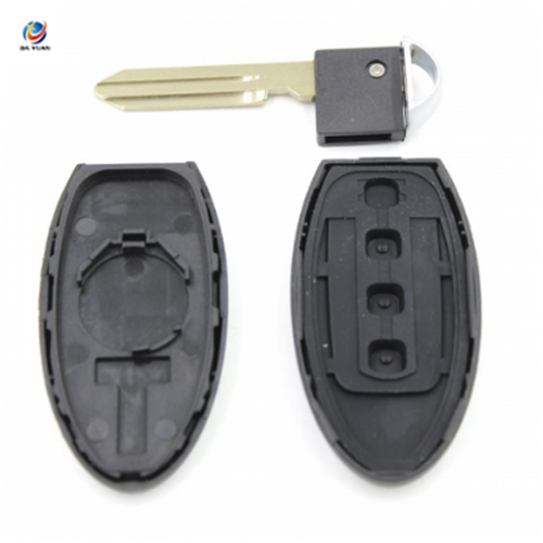 AS021004 4 BTN Car Remote Key Shell Case For Infiniti G37 Without Side Groove Fob Key Cover For Infiniti Fob Case Key Shell Cover