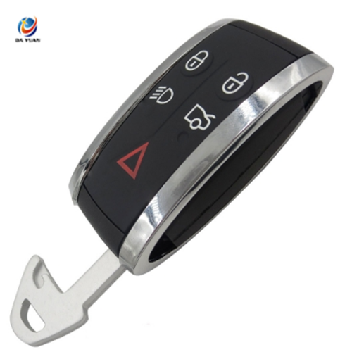 AS025003 Free Shipping Smart Card 5 Buttons Remote Car Key Shell Blank Uncut Fob Replacement Case for Jaguar X S-Type XF XK