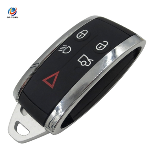 AS025003 Free Shipping Smart Card 5 Buttons Remote Car Key Shell Blank Uncut Fob Replacement Case for Jaguar X S-Type XF XK