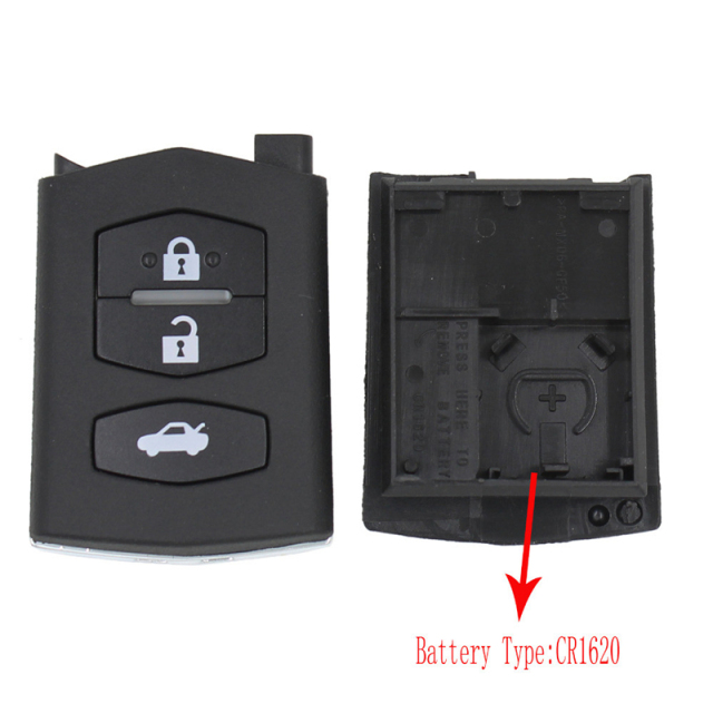 AS026002 3 BUTTON Remote Folding Flip Key Shell Case Fob PAD FOR MAZDA 2 3 5 6 RX8 MX5