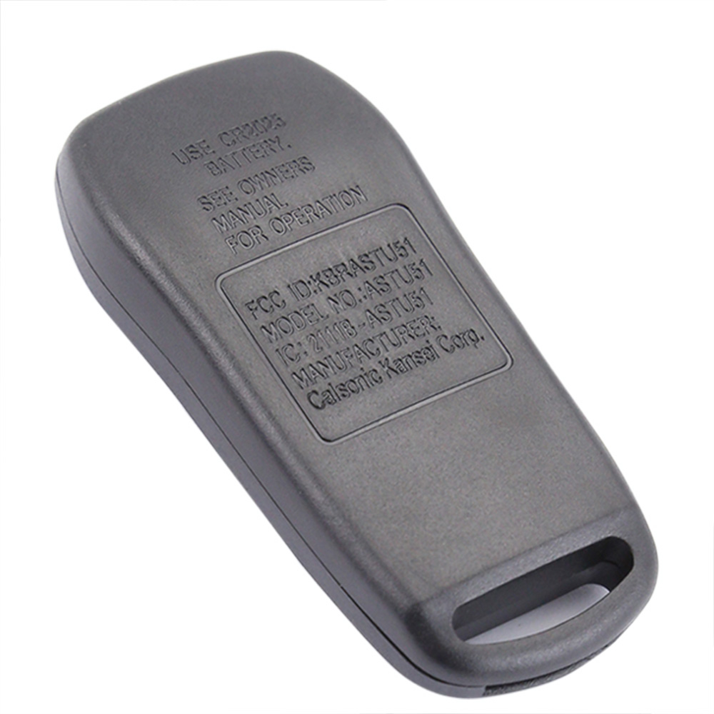 AS027021 Replacement 4 + 1 Panic 5 Buttons Car Key Case For Nissan Smart Remote Black Car Key Shell