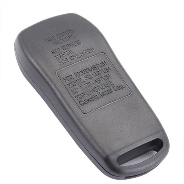 AS027021 Replacement 4 + 1 Panic 5 Buttons Car Key Case For Nissan Smart Remote Black Car Key Shell