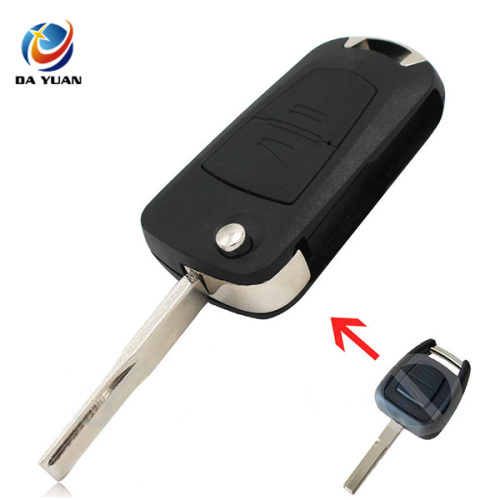AS028049 For Opel 2 buttons replacable key shell with HU43 blade