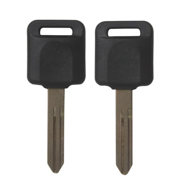AS027004 Black portable Replacement Key Case Cover Uncut Ignition Blank Chipped Fob with Transponder key shell