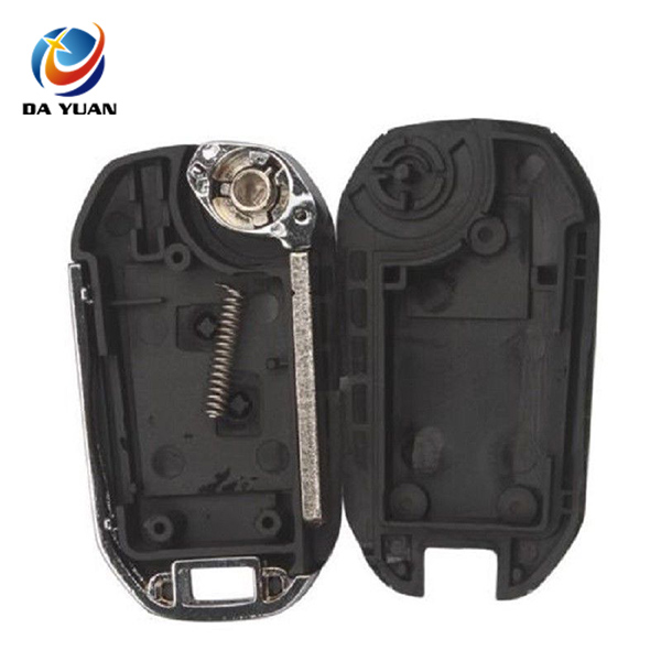 AS009024 for Peugeot Flip Key Shell 2 Button With No Grove uncut blade