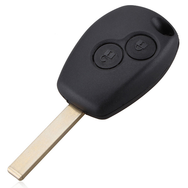 AS010008 2 Button Key Fob Remote Shell Case Uncut Blade For Renault Modus Clio 3 Twingo