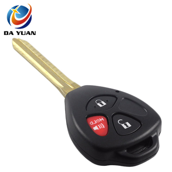 AS007050 For Toyota 3 Buttons Remote Uncut Black Flip Key Shell Without Battery