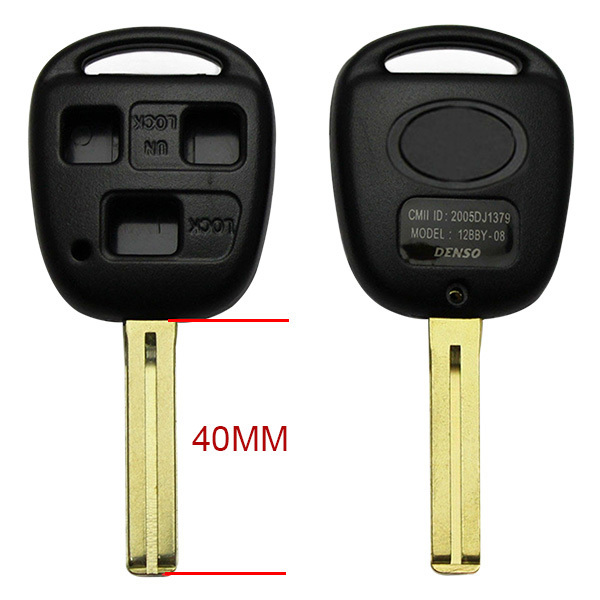 AS007010 Remote Key Shell for Toyota 3 button toy48 40MM