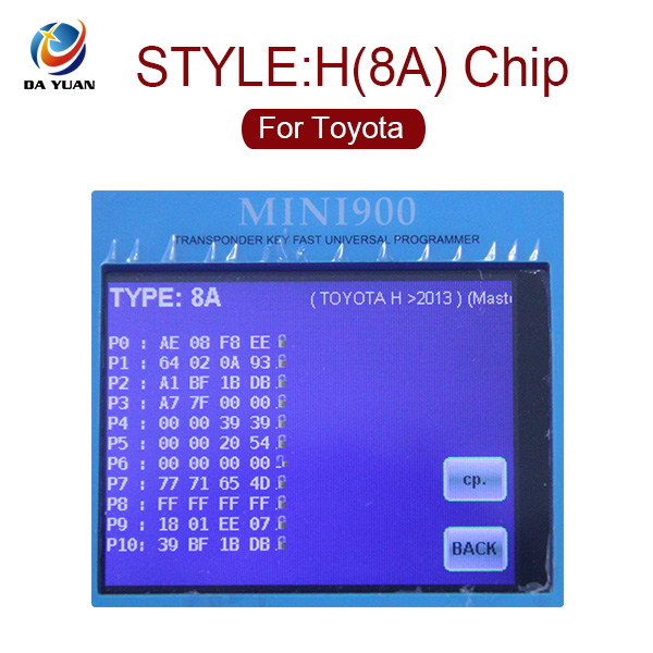 DY120008 Toyota H(8A) Master Chip