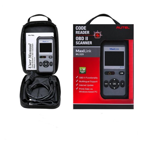 AKP273   Original Autel Maxilink ML529 OBD2 Scanner with Full OBD2 Functions Upgraded Version of AL519
