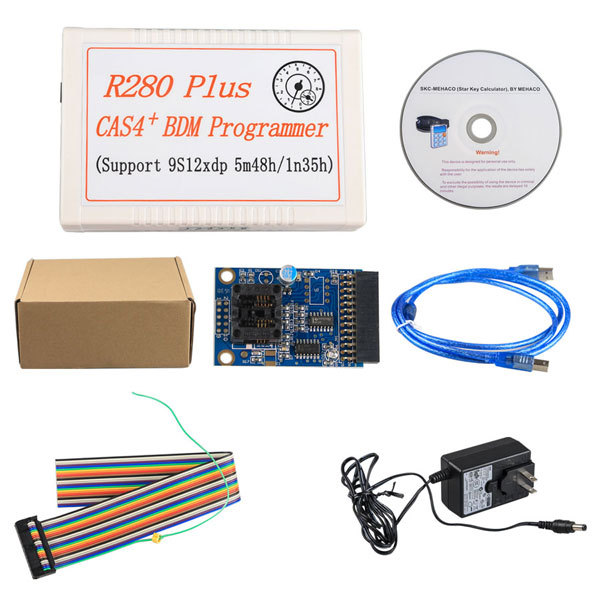 AKP132 R280 Plus CAS4+ BDM Programmer for BMW Motorola MC9S12XEP100 chip (5M48H/1N35H) R270 Update Version
