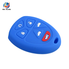 AS084005 Silicone Car Key Cover for Cadillac Remote Key 6 Button