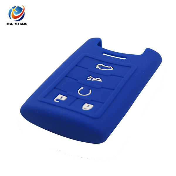 AS084003 Silicone Car Key Cover FOB Case For Cadillac Smart Remote Key 6 Button