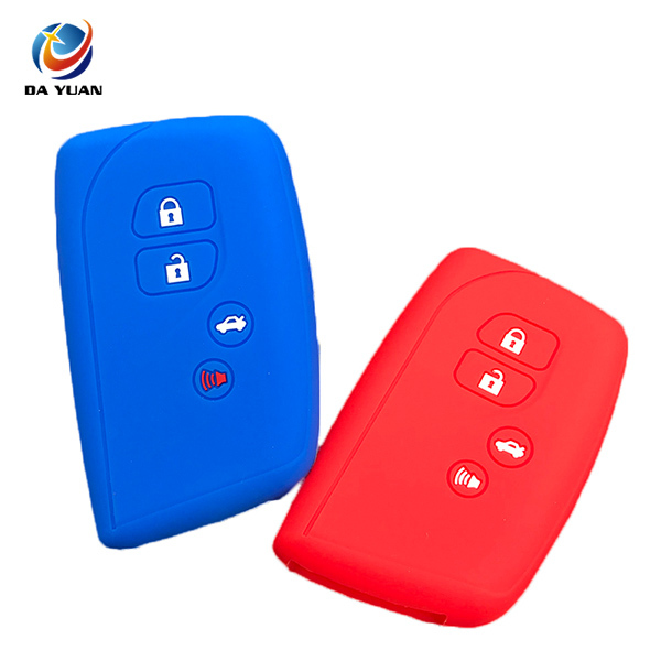 AS082007 silicone rubber car key cover for Lexus 4 button remote key