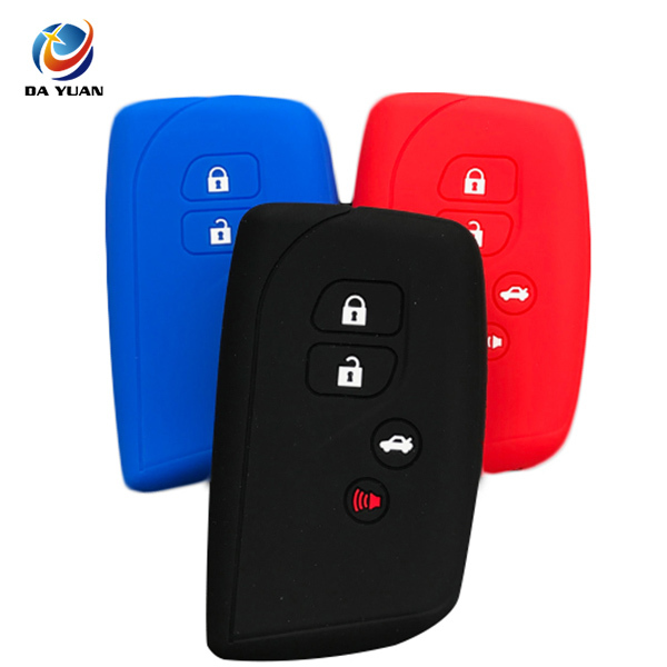 AS082007 silicone rubber car key cover for Lexus 4 button remote key