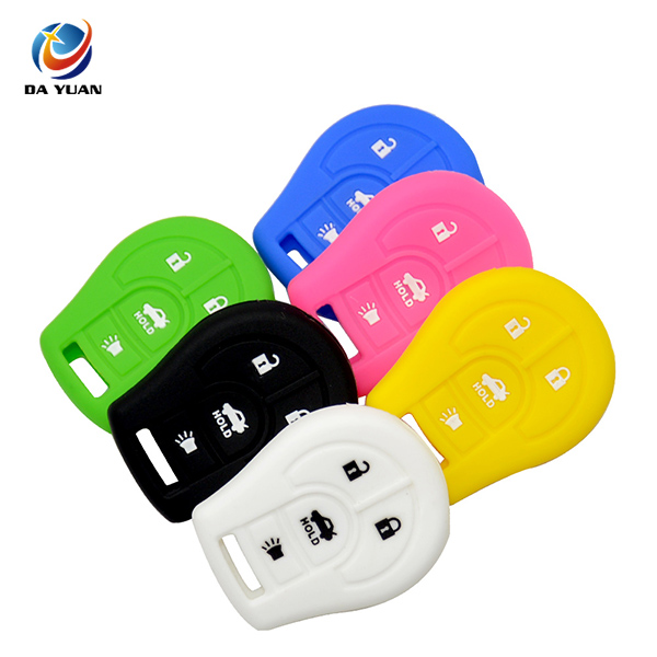 AS072006 Remote 4 Buttons Car Key Silicone Case Cover Shell For Nissan