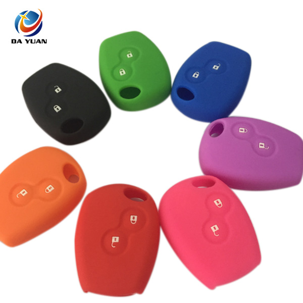 AS070005 silicone car key case cover for Renault 2 buttons Kangoo Scenic Megane remote control cover