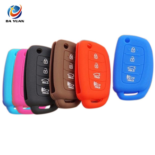 AS064004 Silicone car key cover case for Hyundai Flip Folding remote