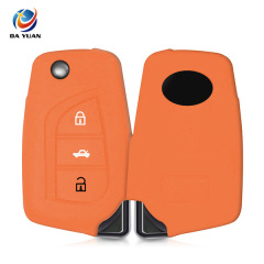 AS063010 SILICONE COVER FOR TOYOTA 3 BUTTON CAR FLIP KEY CASE COVER