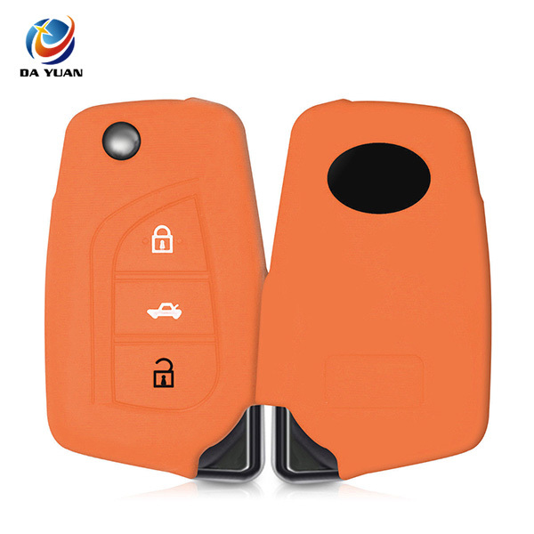 AS063010 SILICONE COVER FOR TOYOTA 3 BUTTON CAR FLIP KEY CASE COVER