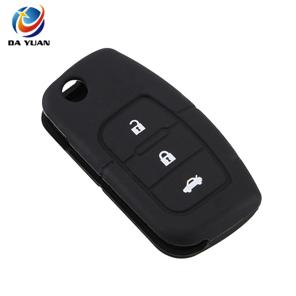 AS067001 For Ford Silicone Bag 3 Buttons Flip Cars Key Cover Cases Remote Shell