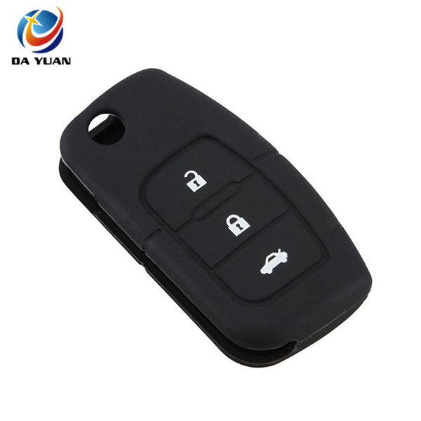 AS067001 For Ford Silicone Bag 3 Buttons Flip Cars Key Cover Cases Remote Shell