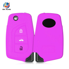 AS063010 SILICONE COVER FOR TOYOTA 3 BUTTON CAR FLIP KEY CASE COVER