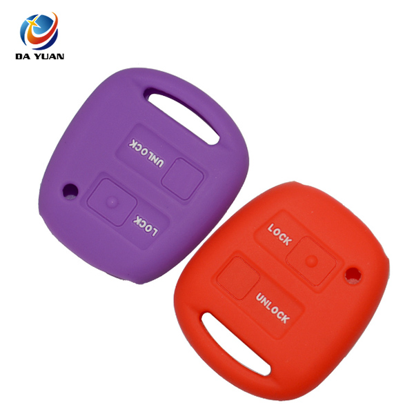 AS063011 Silicone Rubber Car Key Case Cover For Toyota 2 Buttons Remote Key Case