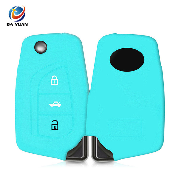 AS063010 SILICONE COVER FOR TOYOTA 3 BUTTON CAR FLIP KEY CASE COVER