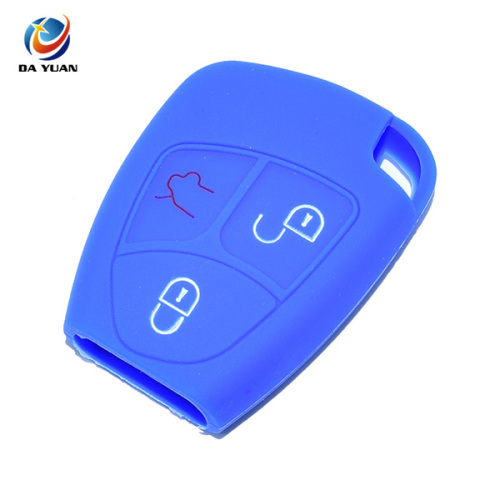 AS073005 Silicone Car Key Cover Case For Benz 3 Button