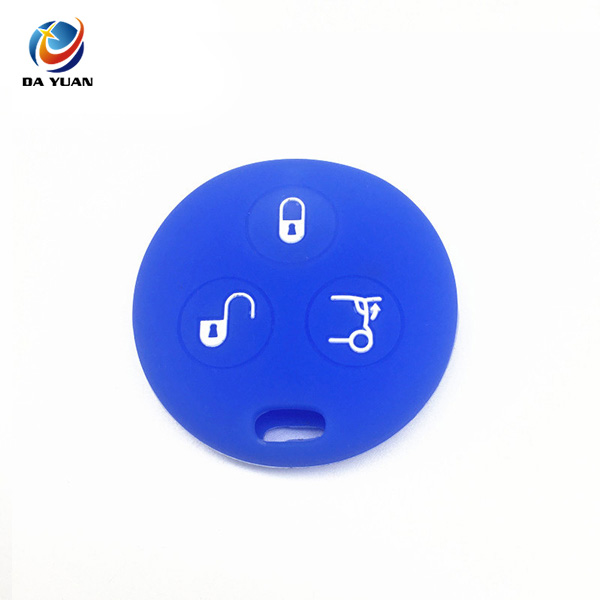 AS073004 Silicone car key cover case for Benz 3 button remote key